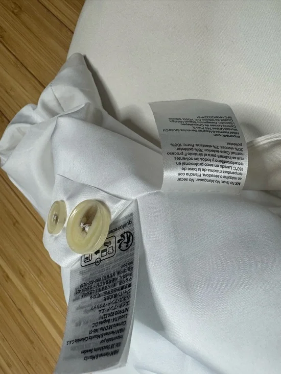 NWOT H&M White Single Breasted Blazer - Picture 15 of 16